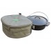 Camp Cover Potjie Cover (Flat) No.12 Ripstop Khaki ( 39 x 32 x 15 cm ) 